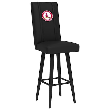 Dreamseat Swivel Bar Stool 2000 with St Louis Cardinals Cooperstown Secondary Logo XZ2000BSSBLK-PSCOOP0101